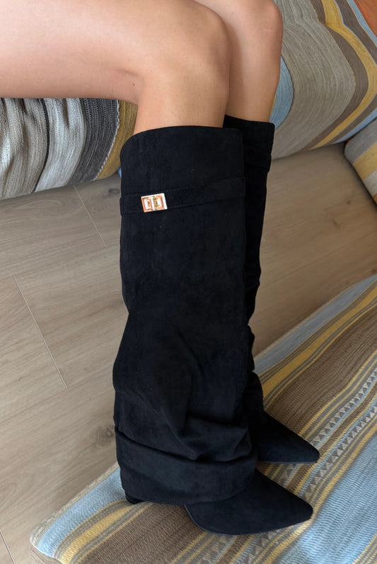 Suede Shark Boots